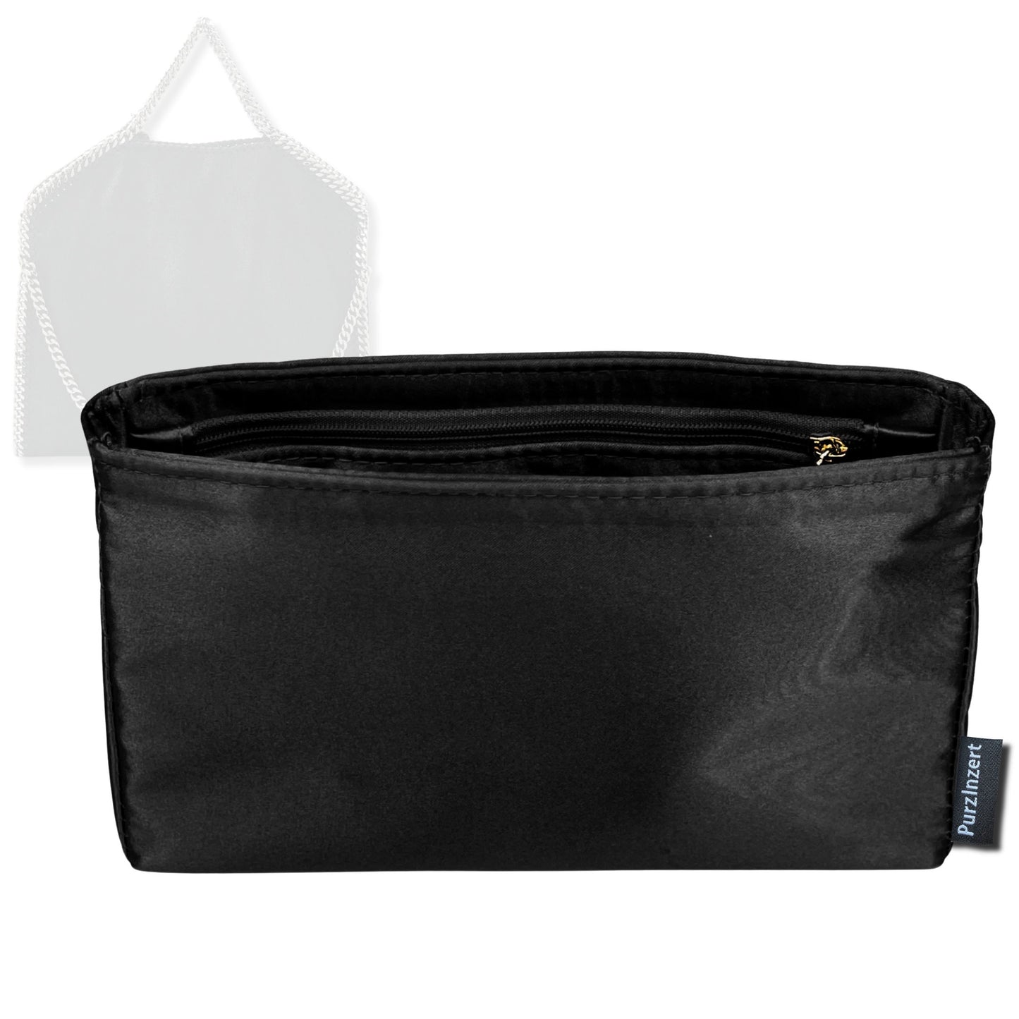 Bag Insert for (Stella McCartney, Large Falabella Tote) Organizer Tote Purse Organiser Liner Shaper [Premium Silk Material]