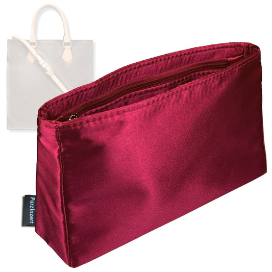 Bag Insert for (LV, Sac Plat PM (Small)) Organizer Tote Purse Organiser Liner Shaper [Premium Silk Material]