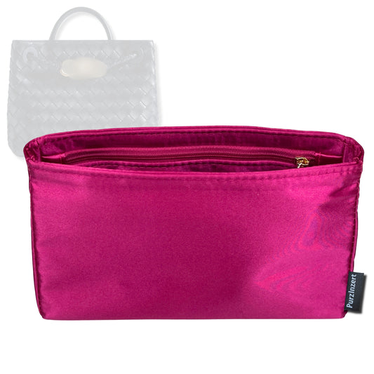 Bag Insert for (Bottega Veneta, Medium Andiamo) Organizer Tote Purse Organiser Liner Shaper [Premium Silk Material]