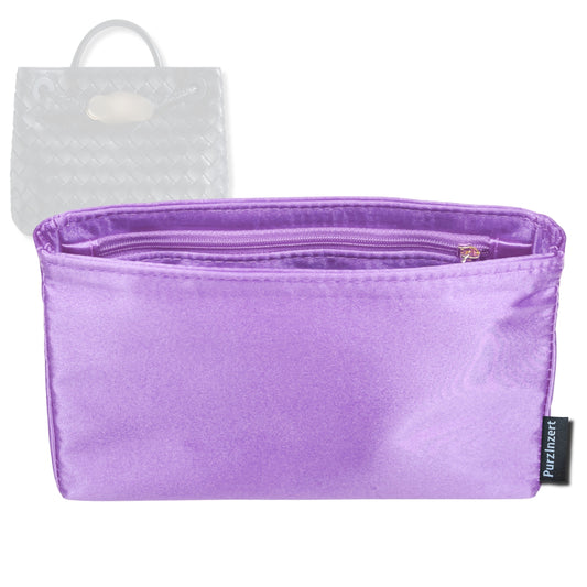 Bag Insert for (Bottega Veneta, Small Andiamo) Organizer Tote Purse Organiser Liner Shaper [Premium Silk Material]