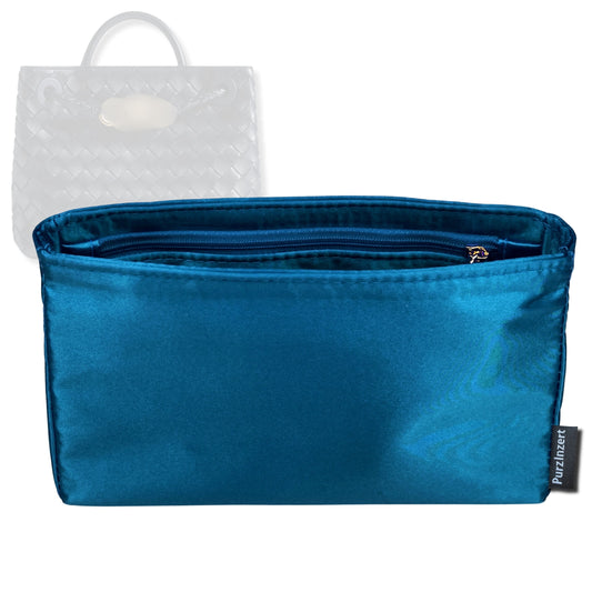 Bag Insert for (Bottega Veneta, Large Andiamo) Organizer Tote Purse Organiser Liner Shaper [Premium Silk Material]
