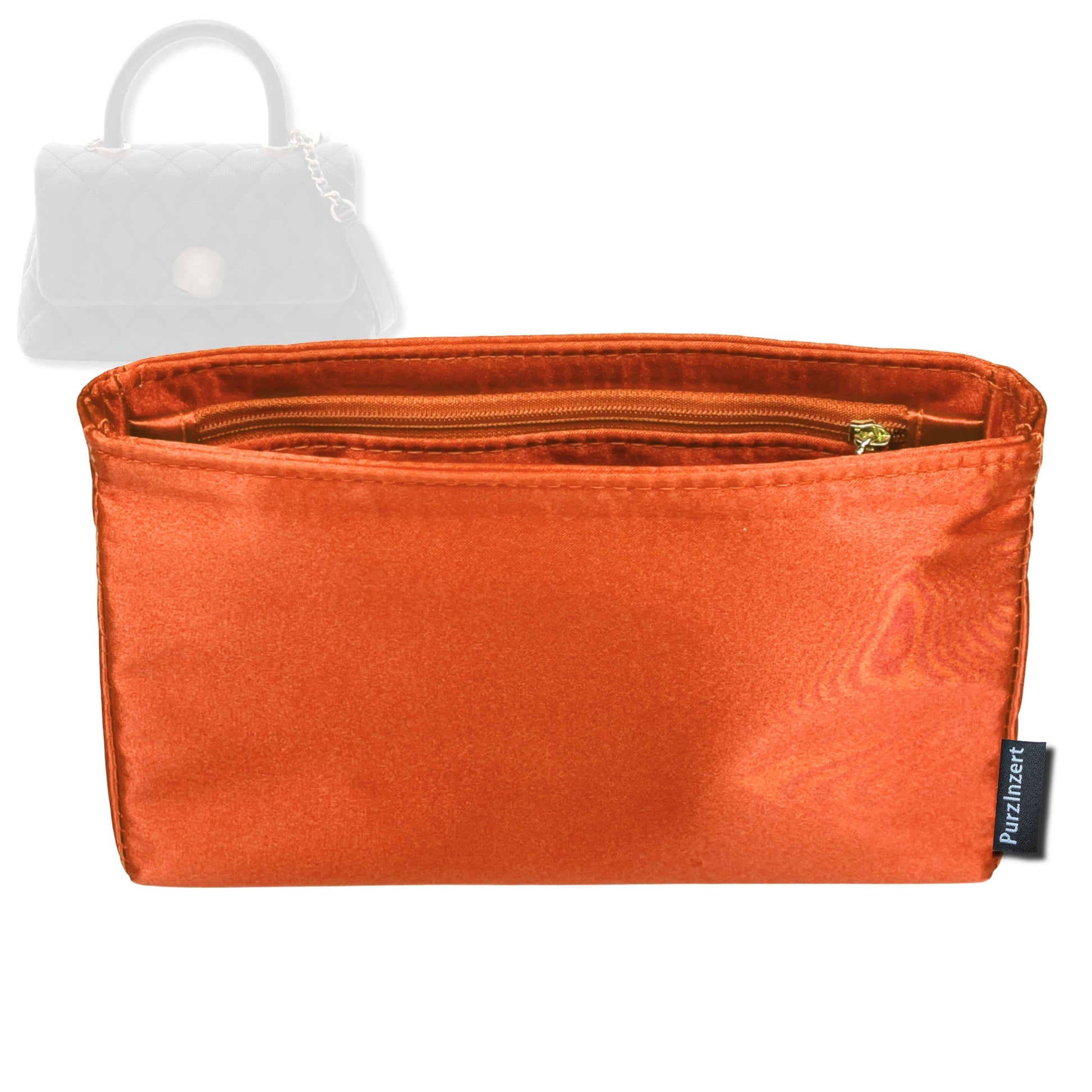 Bag Insert for (Chanel, Coco Mini) Organizer Tote Purse Organiser Liner Shaper [Premium Silk Material]