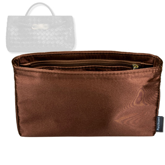 Bag Insert for (Bottega Veneta, East West Andiamo) Organizer Tote Purse Organiser Liner Shaper [Premium Silk Material]