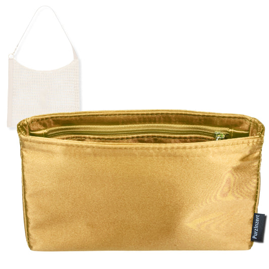 Bag Insert for (Saint Laurent (YSL), Oxalis in Raffia Crochet and Leather) Organizer Tote Purse Organiser Liner Shaper [Premium Silk Material]