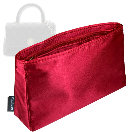 Bag Insert for (Chanel, Coco Large) Organizer Tote Purse Organiser Liner Shaper [Premium Silk Material]