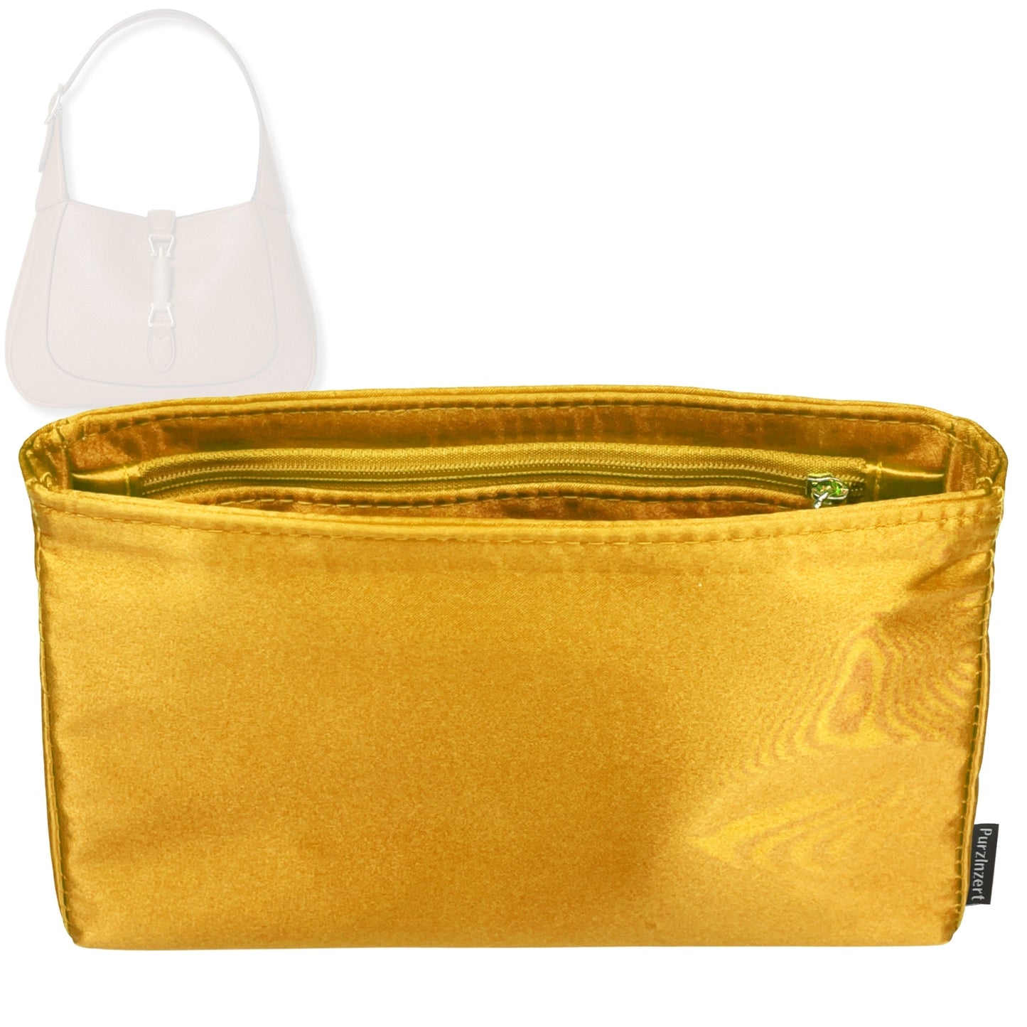 Bag Insert for (Gucci, Jackie 1961 Small) Organizer Tote Purse Organiser Liner Shaper [Premium Silk Material]
