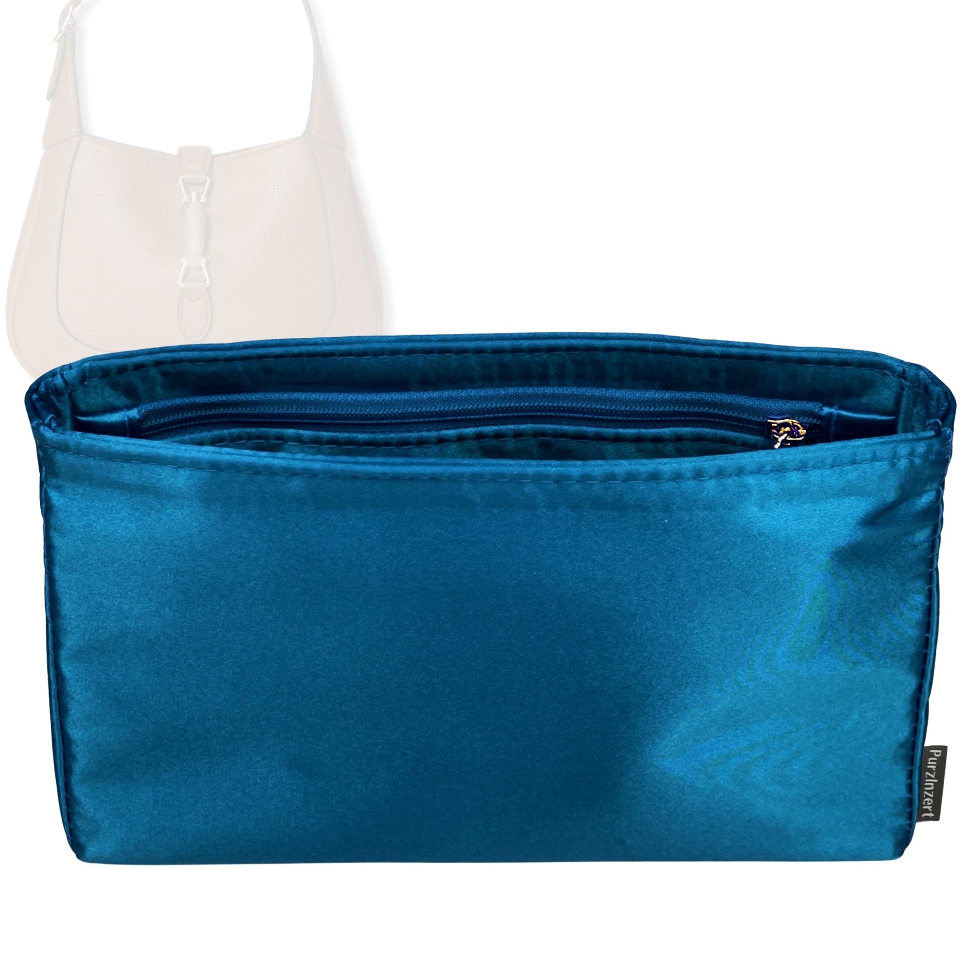 Bag Insert for (Gucci, Jackie 1961 Medium) Organizer Tote Purse Organiser Liner Shaper [Premium Silk Material]