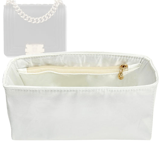 Bag Insert for (Chanel, Boy Chanel Mini) Organizer Tote Purse Organiser Liner Shaper [Premium Silk Material]