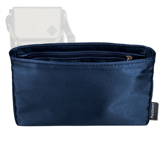 Bag Insert for (Hermes, Allback messenger bag) Organizer Tote Purse Organiser Liner Shaper [Premium Silk Material]