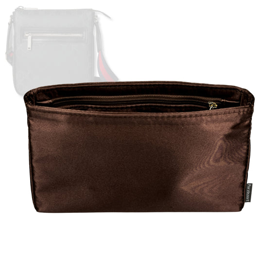 Bag Insert for (Gucci, Ophidia small messenger) Organizer Tote Purse Organiser Liner Shaper [Premium Silk Material]