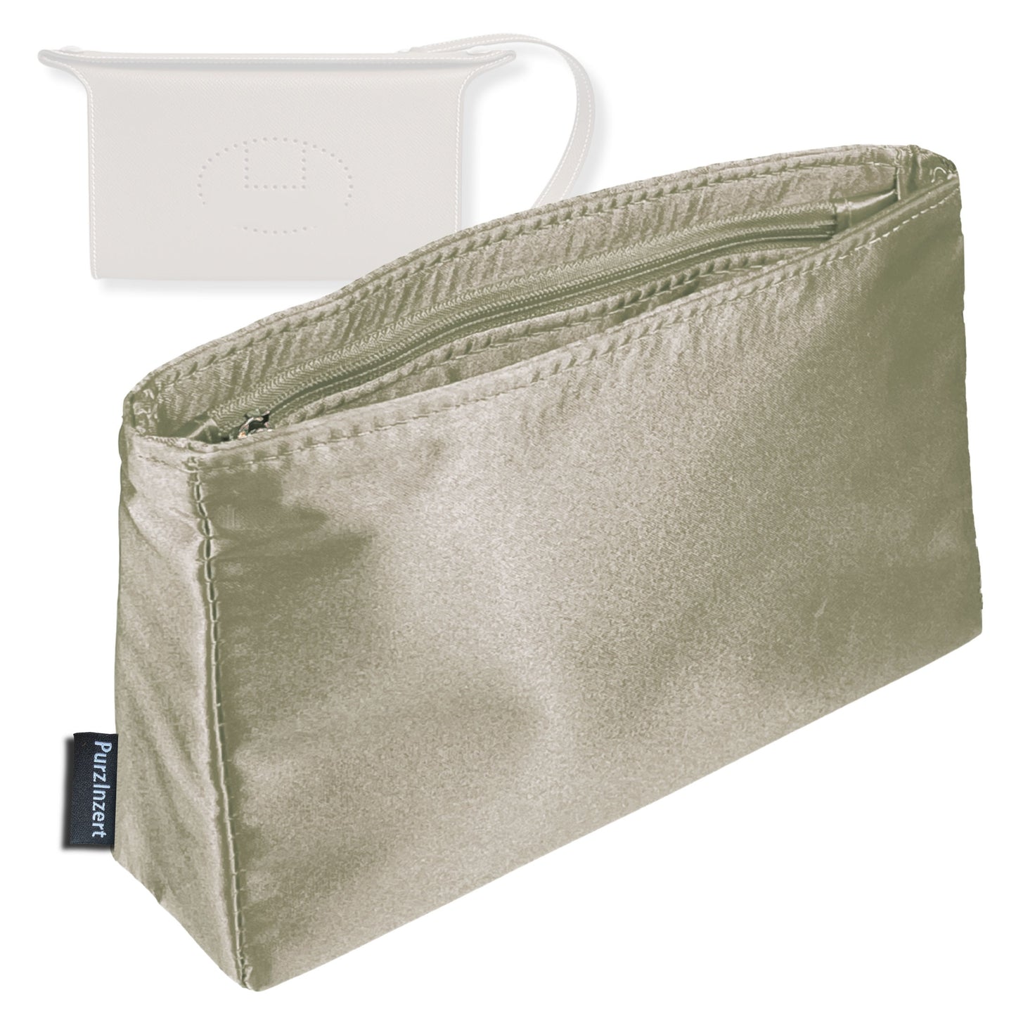 Bag Insert for (Hermes, Videpoches bag) Organizer Tote Purse Organiser Liner Shaper [Premium Silk Material]