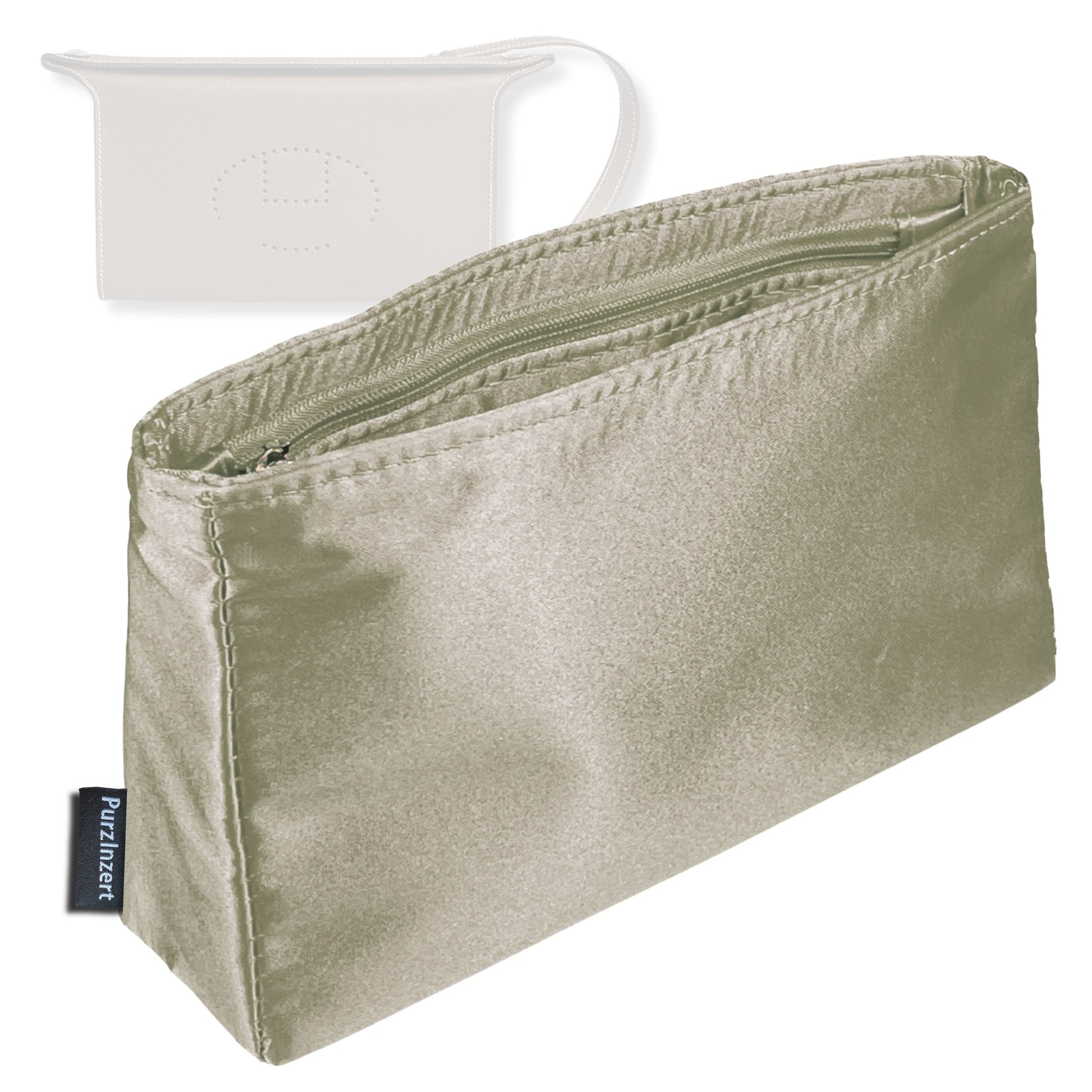 Bag Insert for (Hermes, Videpoches bag) Organizer Tote Purse Organiser Liner Shaper [Premium Silk Material]