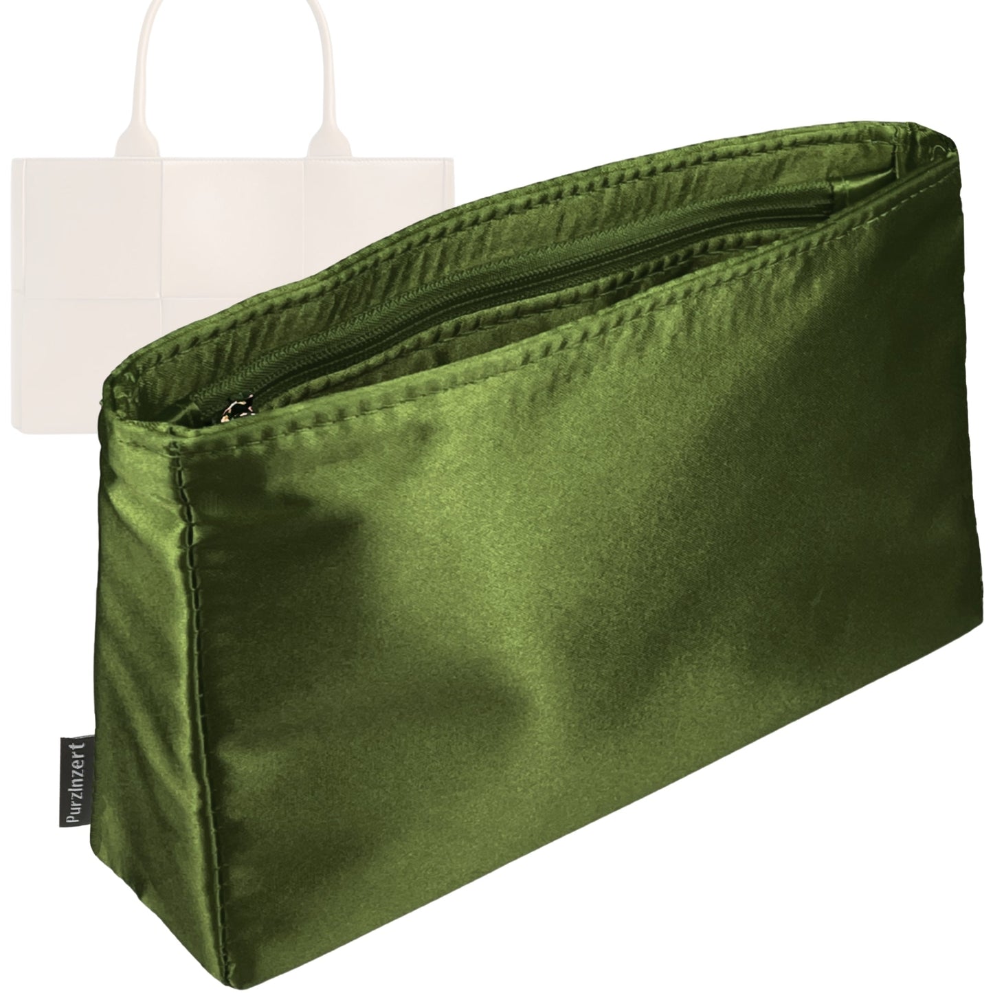 Bag Insert for (Bottega Veneta, Medium Arco Tote) Organizer Tote Purse Organiser Liner Shaper [Premium Silk Material]