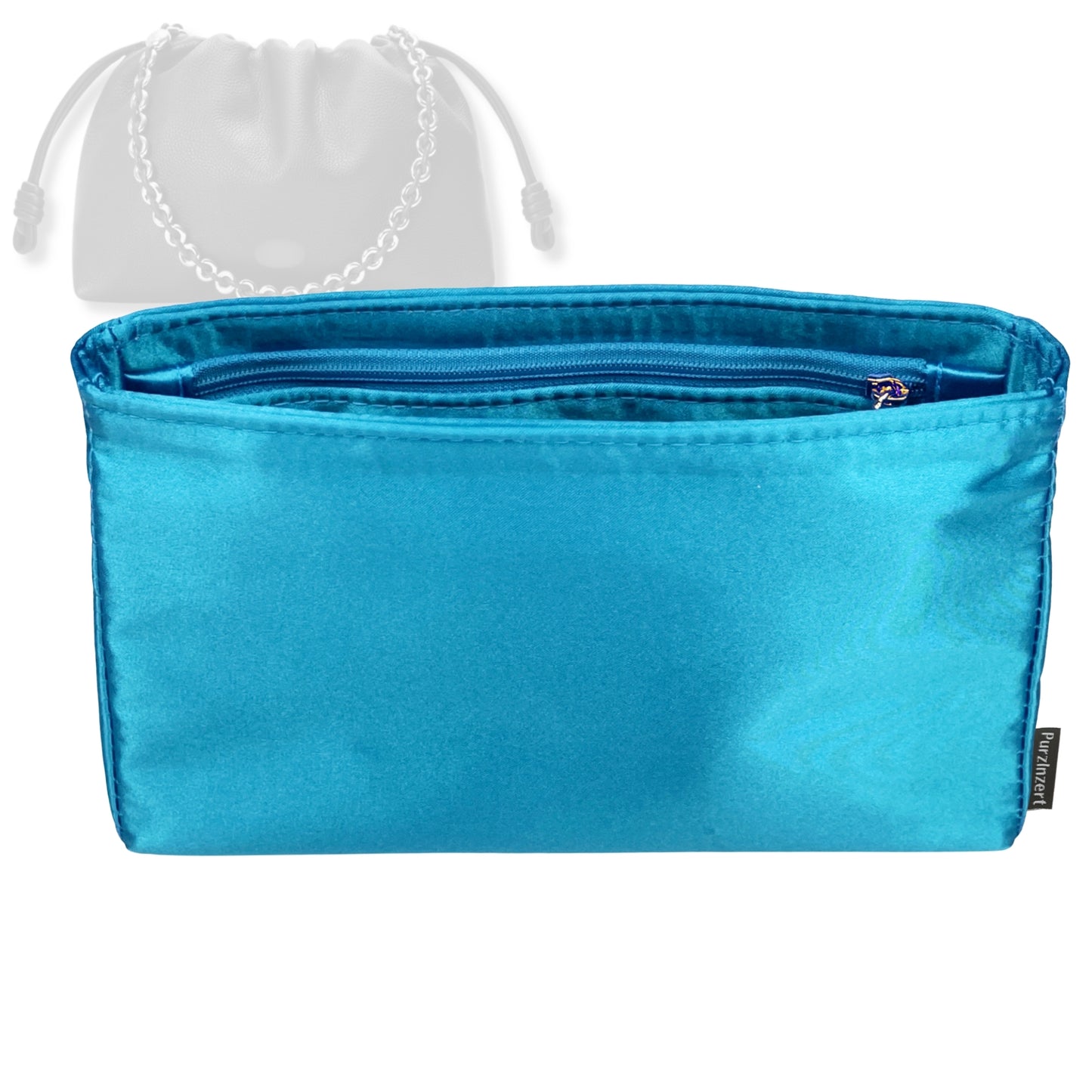 Bag Insert for (Loewe, Medium Flamenco Purse) Organizer Tote Purse Organiser Liner Shaper [Premium Silk Material]