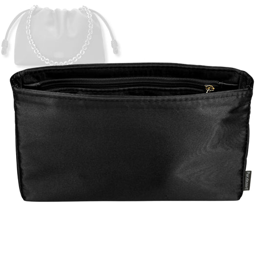 Bag Insert for (Loewe, Mini Flamenco Purse) Organizer Tote Purse Organiser Liner Shaper [Premium Silk Material]