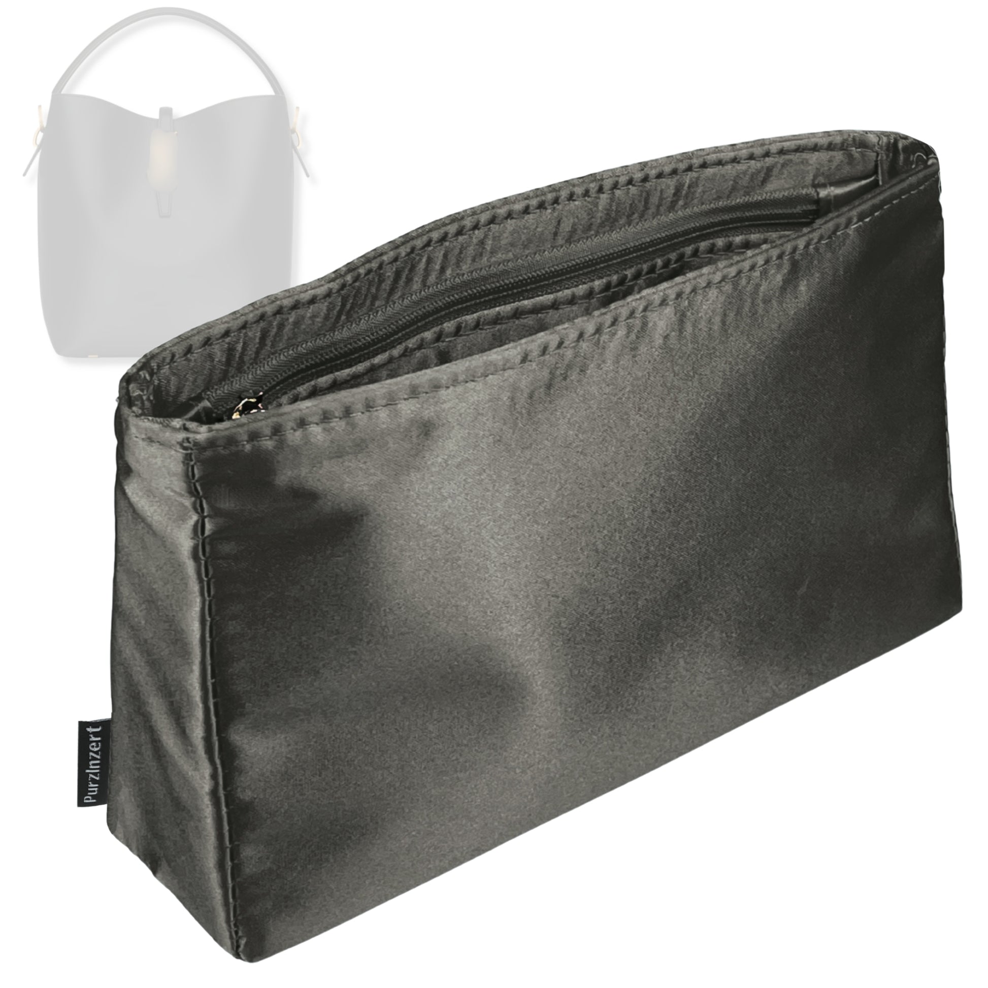 Bag Insert for (Saint Laurent (YSL), LE 37 mini in shiny leather) Organizer Tote Purse Organiser Liner Shaper [Premium Silk Material]