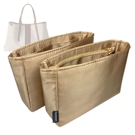 Bag Insert for (Gucci, GG Emblem maxi tote bag) Organizer Tote Purse Organiser Liner Shaper [Premium Silk Material]