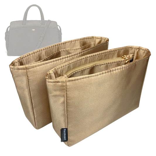 Bag Insert for (Metier, Private Eye 37cm) Organizer Tote Purse Organiser Liner Shaper [Premium Silk Material]