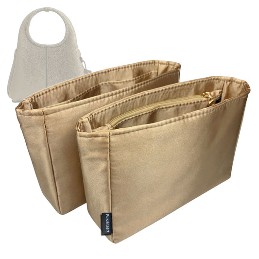 Bag Insert for (Coach, Lana Shoulder Bag 19) Organizer Tote Purse Organiser Liner Shaper [Premium Silk Material]