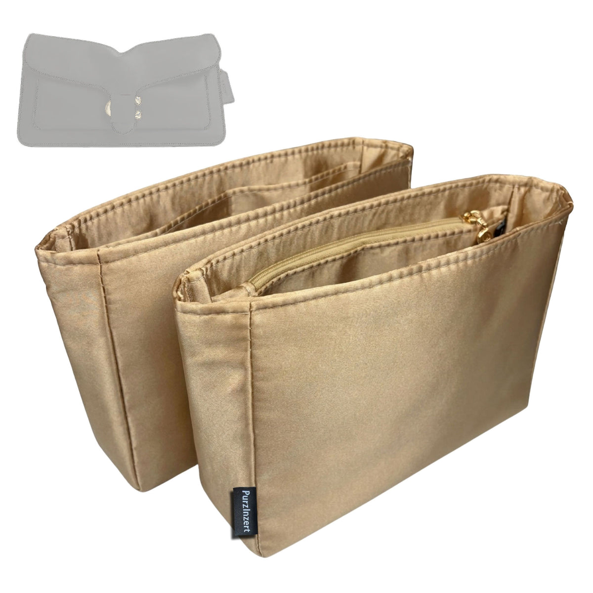 Bag Insert for (Coach, Tabby Shoulder Bag 36) Organizer Tote Purse Organiser Liner Shaper [Premium Silk Material]