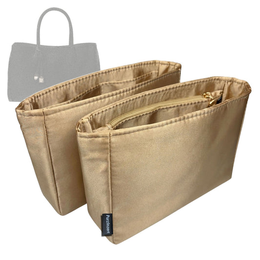 Bag Insert for (Aspinal of London, Large London Tote) Organizer Tote Purse Organiser Liner Shaper [Premium Silk Material]