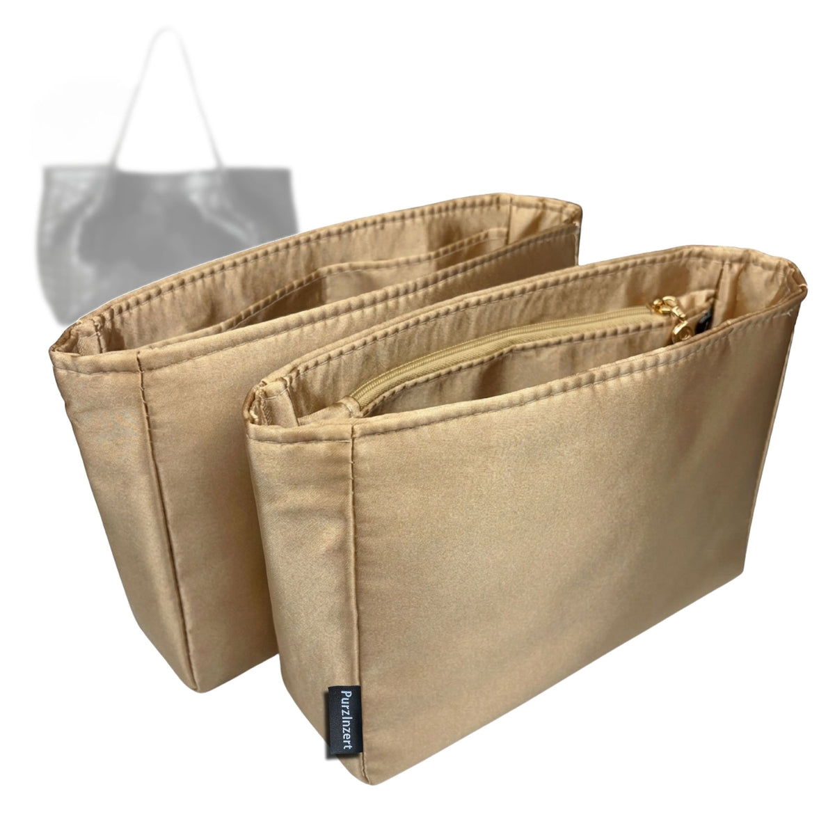 Bag Insert for (Serapian, SMALL SECRET TOTE BAG) Organizer Tote Purse Organiser Liner Shaper [Premium Silk Material]