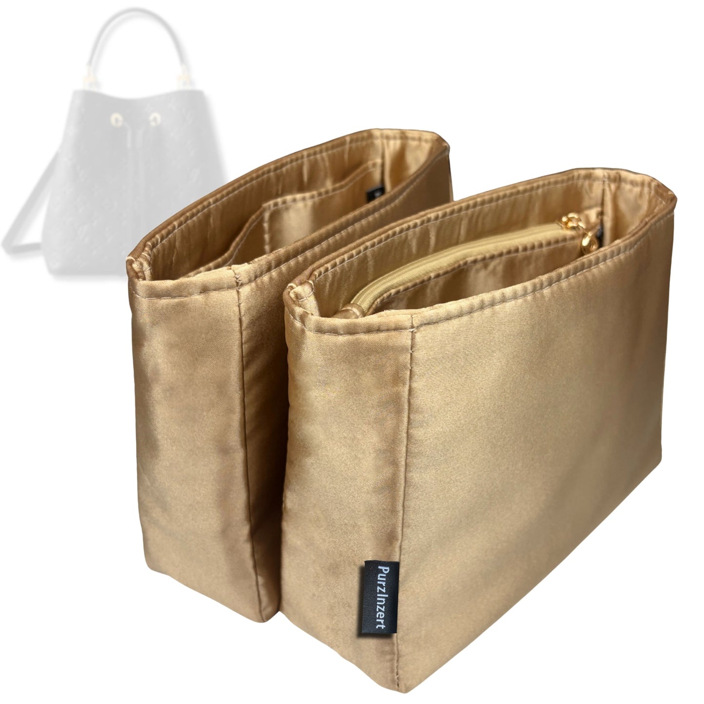 Bag Insert for (LV, NéoNoé BB) Organizer Tote Purse Organiser Liner Shaper [Premium Silk Material]