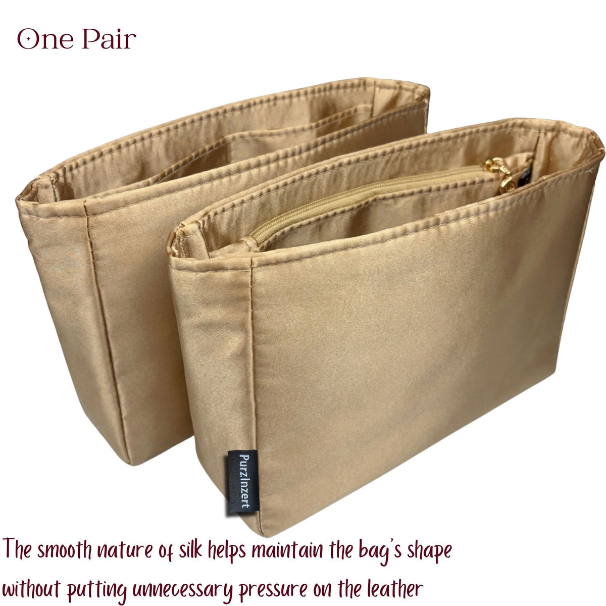 Bag Insert for (LV, Madeleine BB) Organizer of Silk Fabric