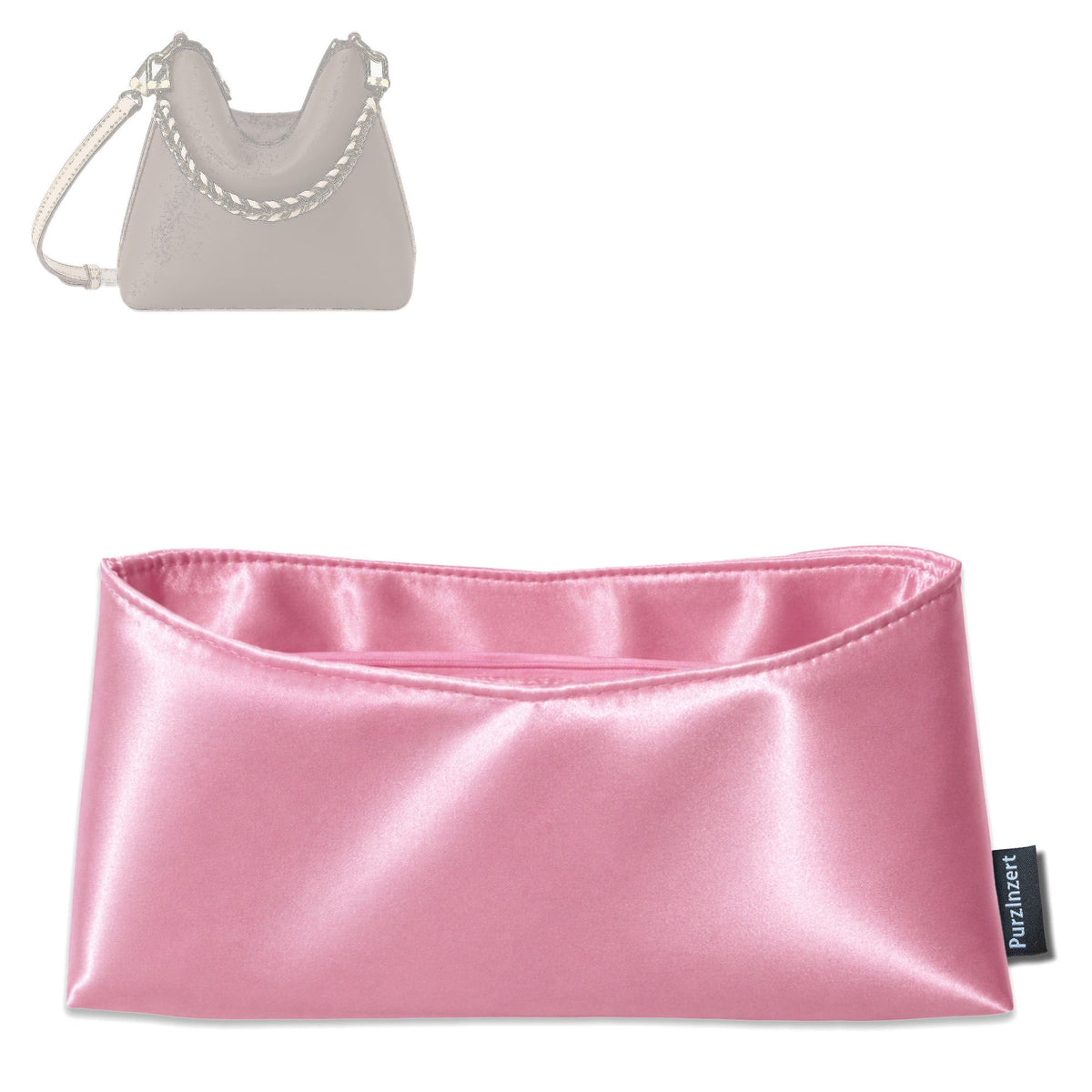 Bag Insert for (LV, Multipass Mini) Organizer Tote Purse Organiser Liner Shaper [Premium Silk Material]