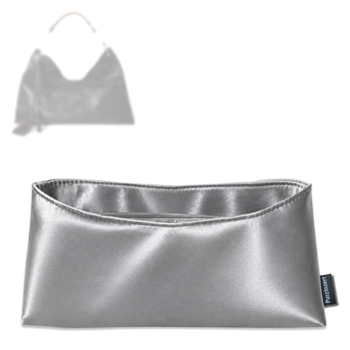 Bag Insert for (Gucci, Large Shoulder Bag With Double G Detail) Organizer Tote Purse Organiser Liner Shaper [Premium Silk Material]