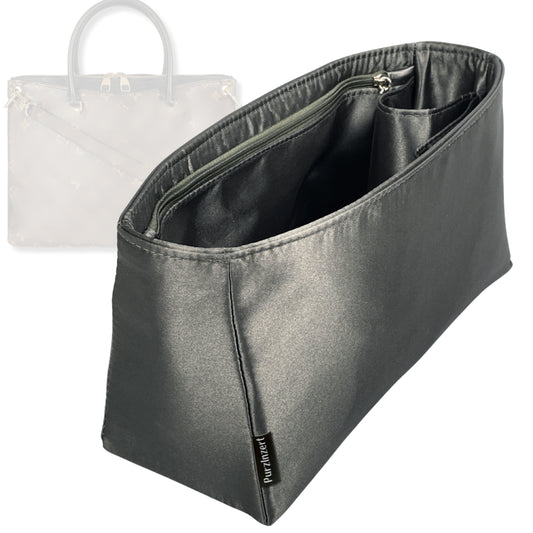 Bag Insert for (Saint Laurent (YSL), KATE Medium) Organizer Tote Purse Organiser Liner Shaper [Premium Silk Material]