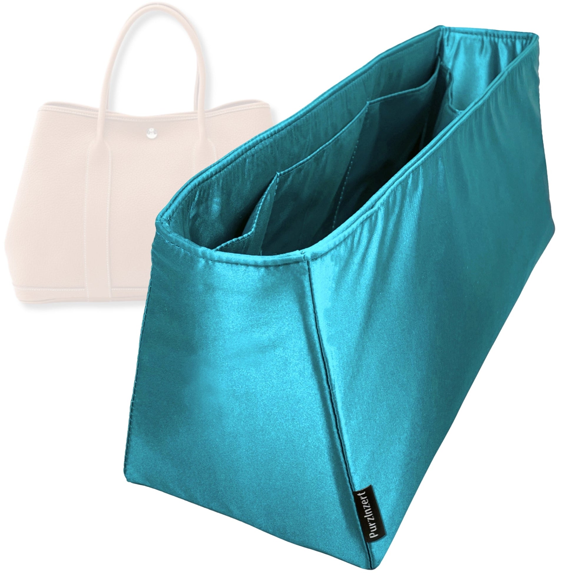 Bag Insert for (Hermes, Garden Party 49) Organizer Tote Purse Organiser Liner Shaper [Premium Silk Material]