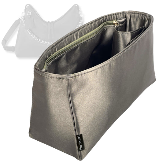 Bag Insert for (LV, Hand It All MM) Organizer Tote Purse Organiser Liner Shaper [Premium Silk Material]