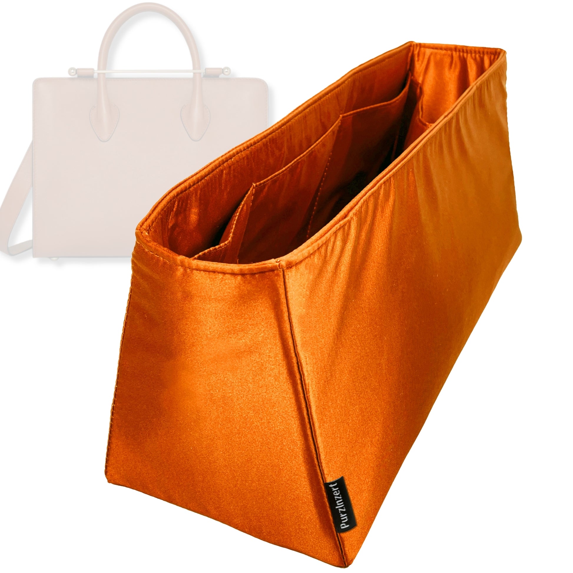 Bag Insert for (Strathberry, Midi Tote) Organizer Tote Purse Organiser Liner Shaper [Premium Silk Material]