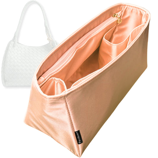 Bag Insert for (Bottega Veneta, Parachute Large) Organizer Tote Purse Organiser Liner Shaper [Premium Silk Material]
