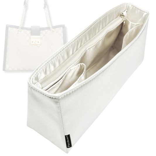 Bag Insert for (Gucci, Padlock Medium GG) Organizer Tote Purse Organiser Liner Shaper [Premium Silk Material]