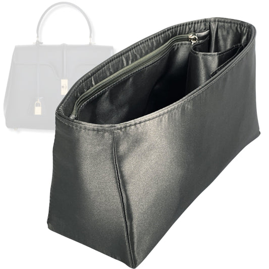 Bag Insert for (Celine, Classique 16 Bag) Organizer Tote Purse Organiser Liner Shaper [Premium Silk Material]