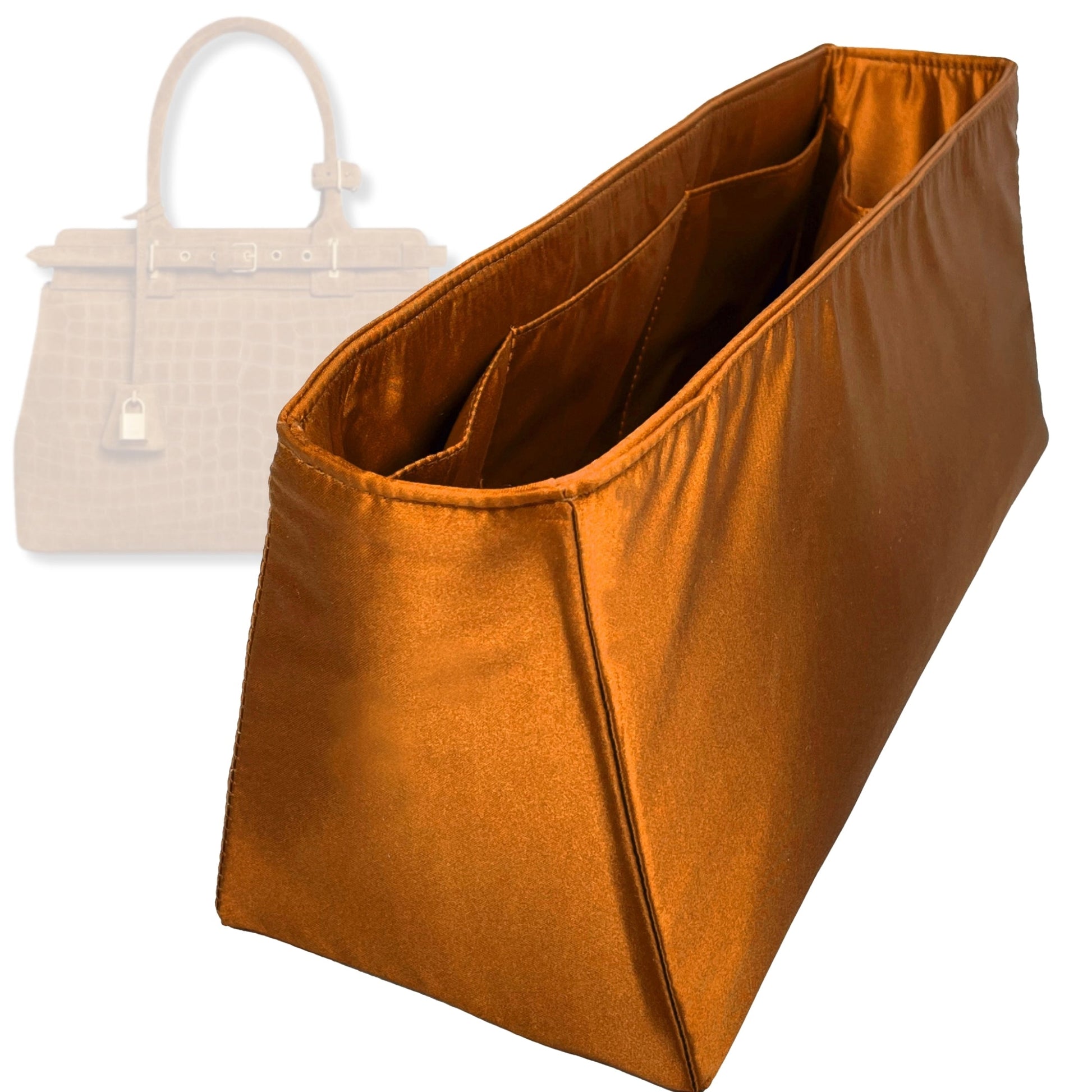 Bag Insert for (Celine, Conti Bag 34cm) Organizer Tote Purse Organiser Liner Shaper [Premium Silk Material]