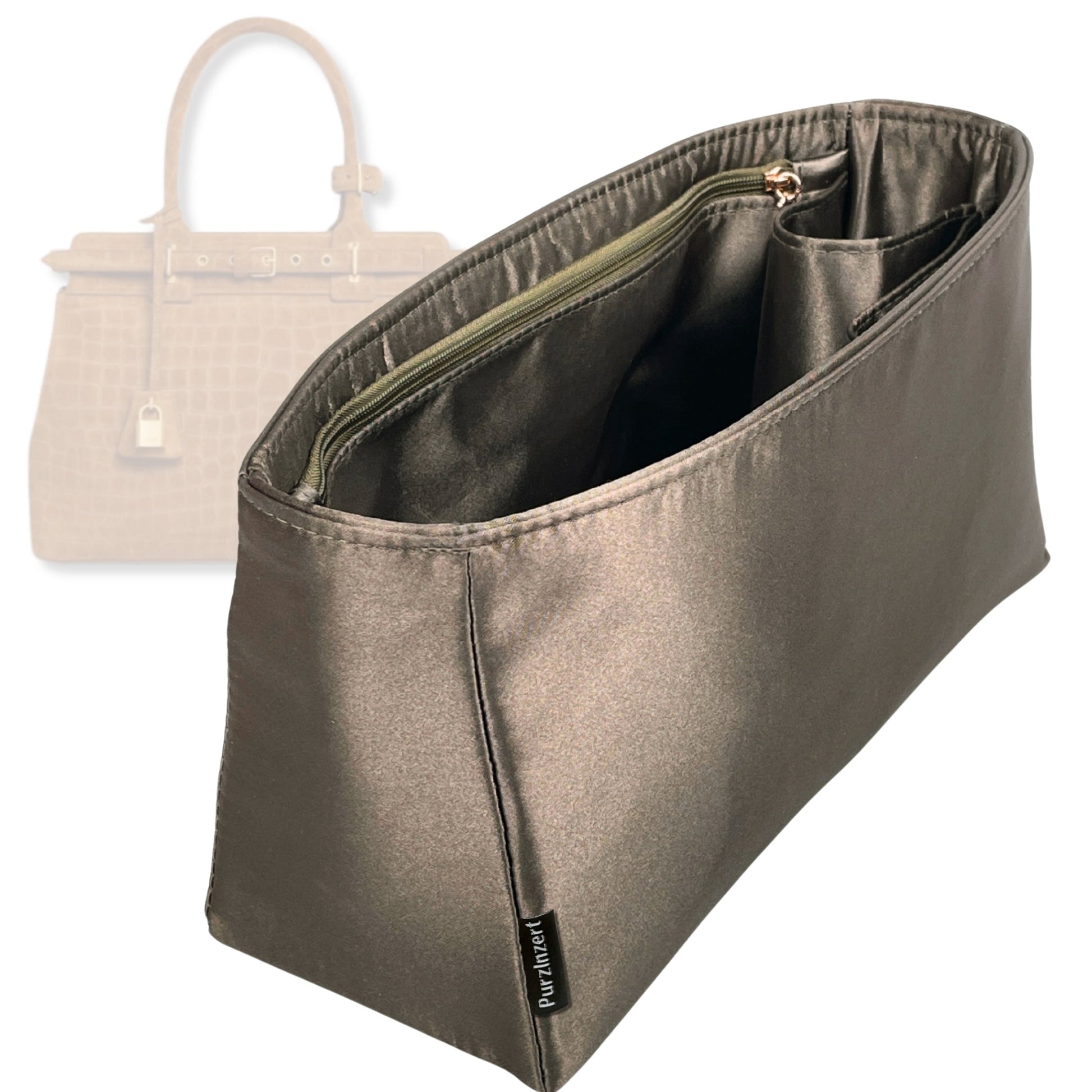 Bag Insert for (Celine, Teen Conti Bag) Organizer Tote Purse Organiser Liner Shaper [Premium Silk Material]