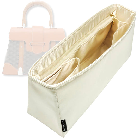 Bag Insert for (Goyard, Saigon MM) Organizer Tote Purse Organiser Liner Shaper [Premium Silk Material]