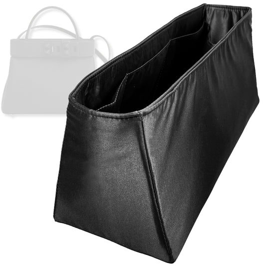 Bag Insert for (Hermes, Medor Bag) Organizer Tote Purse Organiser Liner Shaper [Premium Silk Material]