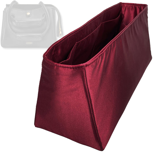 Bag Insert for (Loewe, Small Madrid bag) Organizer Tote Purse Organiser Liner Shaper [Premium Silk Material]