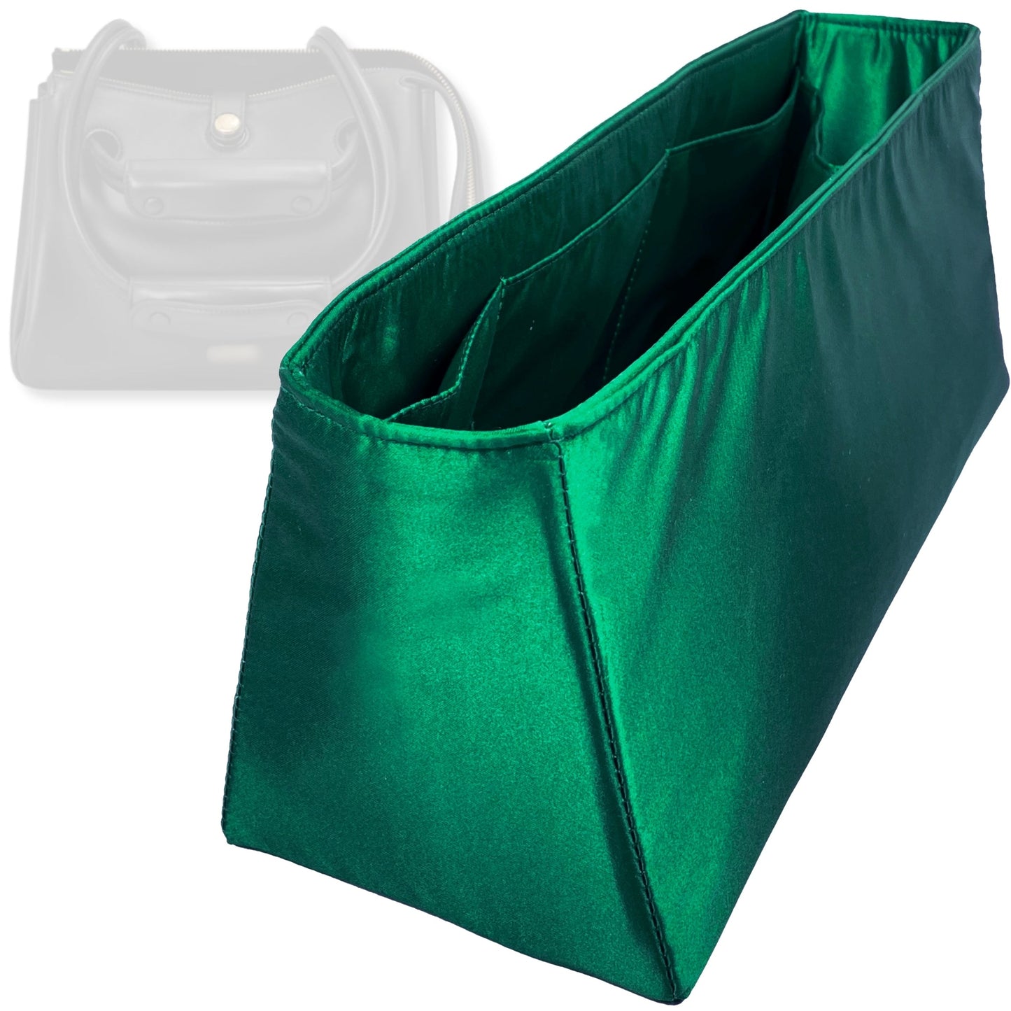 Bag Insert for (Loewe, Large Madrid bag) Organizer Tote Purse Organiser Liner Shaper [Premium Silk Material]