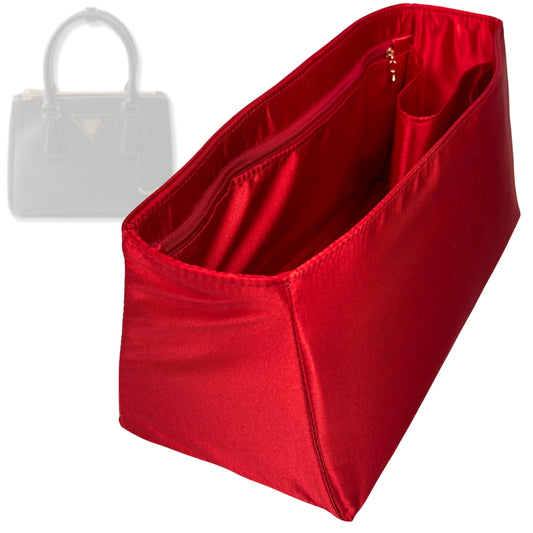 Bag Insert for (Prada, Galleria Mini) Organizer Tote Purse Organiser Liner Shaper [Premium Silk Material]