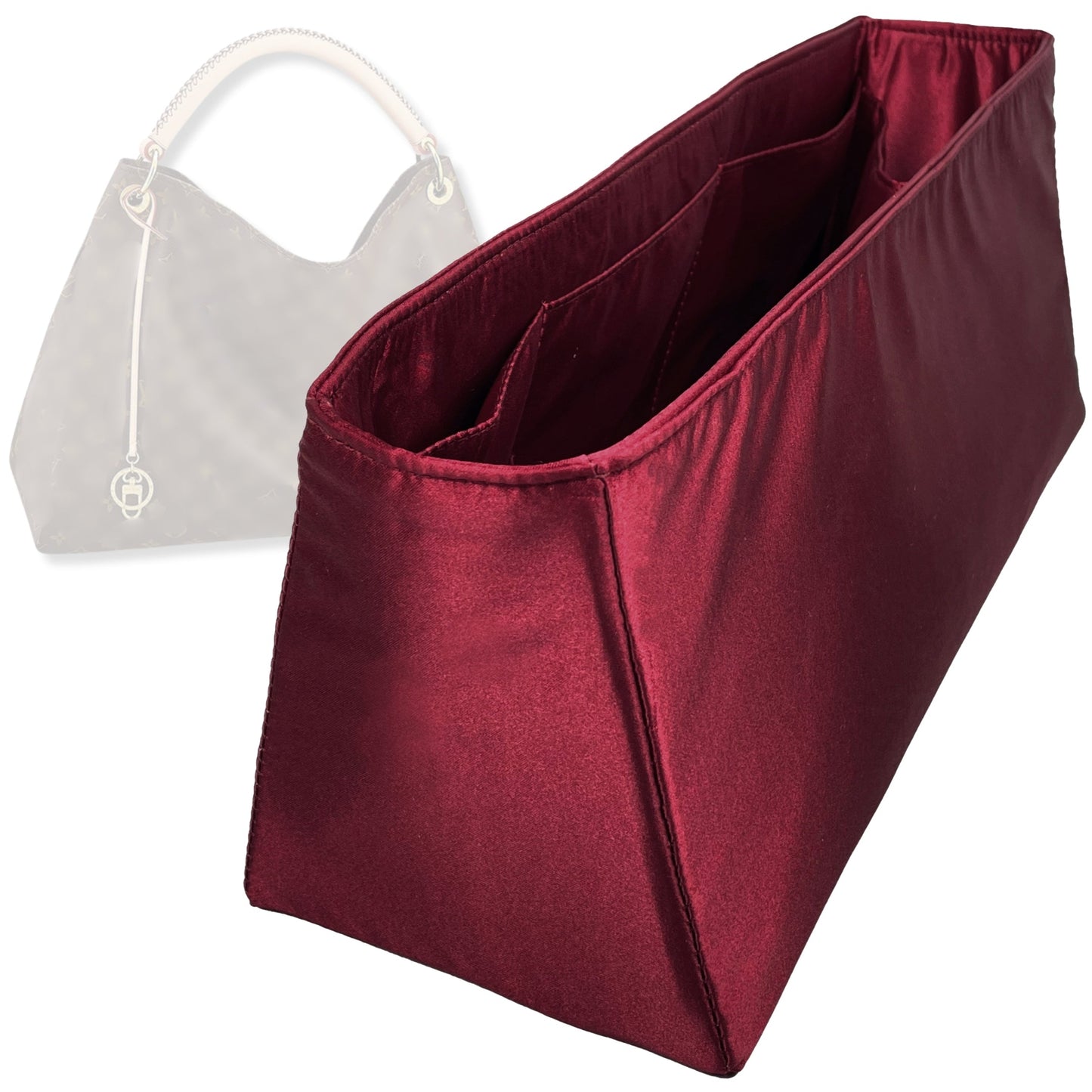 Bag Insert for (LV, Artsy GM (Large)) Organizer Tote Purse Organiser Liner Shaper [Premium Silk Material]
