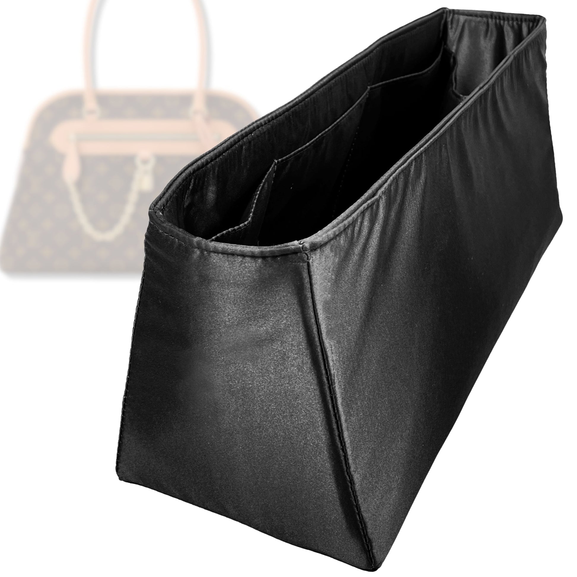 Bag Insert for (LV, Ever More MM) Organizer Tote Purse Organiser Liner Shaper [Premium Silk Material]