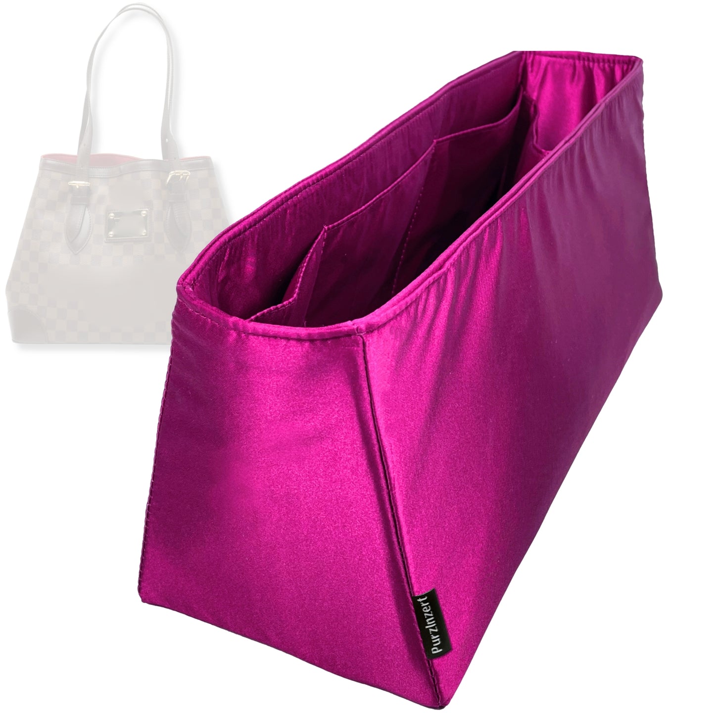 Bag Insert for (LV, Hampstead PM) Organizer Tote Purse Organiser Liner Shaper [Premium Silk Material]