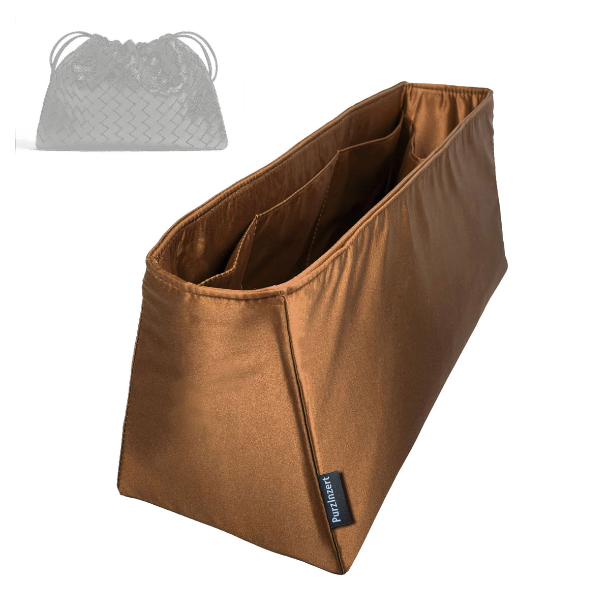 Bag Insert for (Bottega Veneta, Dustbag Medium) Organizer Tote Purse Organiser Liner Shaper [Premium Silk Material]