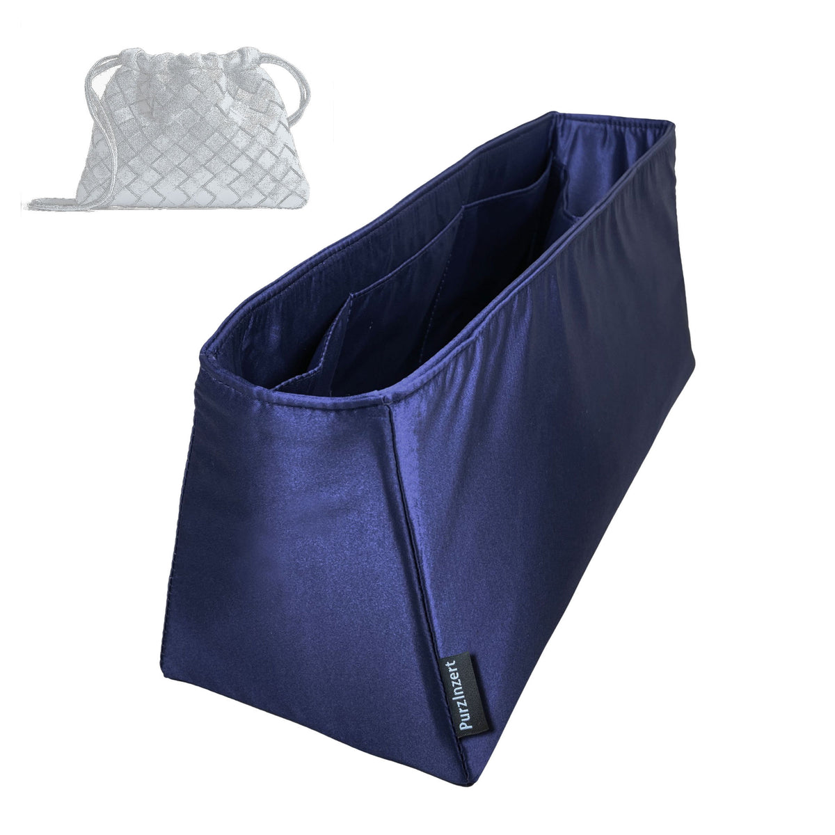 Bag Insert for (Bottega Veneta, Dustbag Small) Organizer Tote Purse Organiser Liner Shaper [Premium Silk Material]