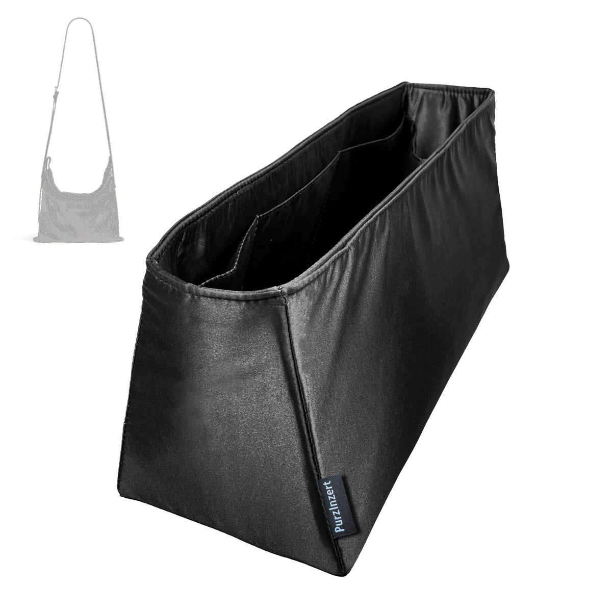Bag Insert for (Balenciaga, Men's Shopper Dust Bag Crossbody Pouch Medium) Organizer Tote Purse Organiser Liner Shaper [Premium Silk Material]